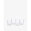 Royal Doulton 1815 Pacific Clear Tumbler Glasses Set Of Four