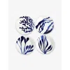 Royal Doulton 1815 Pacific Set Of Four Porcelain Plates 24cm