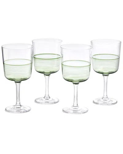 Royal Doulton 1815 Set Of 4 Wine Glasses In Black