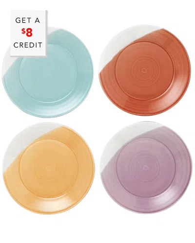 Royal Doulton 1815 Set Of Four 11.4in Dinner Plates With $8 Credit In Multi