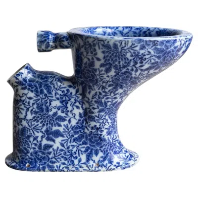 Pre-owned Royal Doulton Antique Victorian Doulton & Co. 'simplicitas' Toilet With Transfer Decoration In Brown