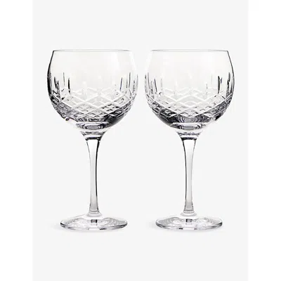 Royal Doulton Ashmere Crystal Gin Balloon Glasses Set Of Two In Transparent