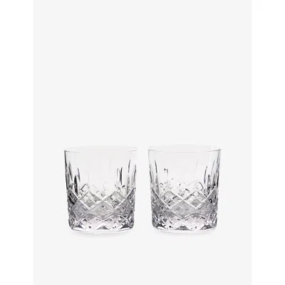 Royal Doulton Ashmere Crystal Tumblers Set Of Two In Transparent