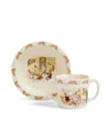 Royal Doulton Bunnykins Baby Bowl & 2 Handle Mug 2 Piece Set In Multi