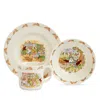 Royal Doulton Bunnykins Childrens Bowl, Plate & Mug 3 Piece Set In Multi