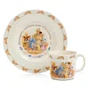 Royal Doulton Bunnykins Christening Plate & Mug 2 Piece Set In Multi