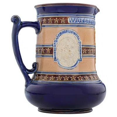 Pre-owned Royal Doulton Christopher Columbus Commemorative Jug In Black