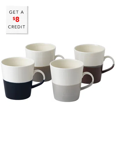 Royal Doulton Coffee Studio Mug Grande Set With $8 Credit In Multi