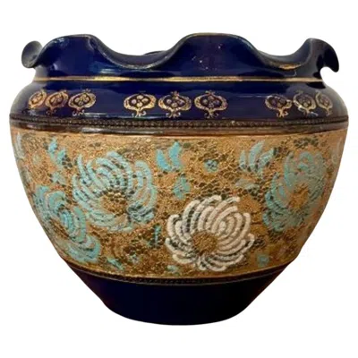 Pre-owned Royal Doulton Excellent Quality Antique  Jardiniere In Black