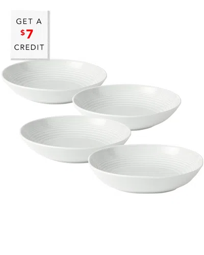 Royal Doulton Exclusively For Gordon Ramsay Maze White Open Vegetable/pasta Bowls With $7 Credit