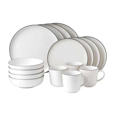 Royal Doulton Gordon Ramsay Bread Street Kitchen Dinnerware Set White, 16 Piece Set