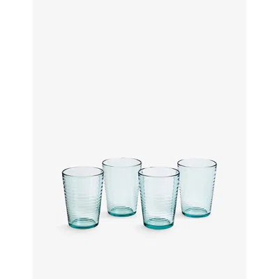 Royal Doulton Gordon Ramsay Maze Clear Glass Hiballs Set Of Four In Green
