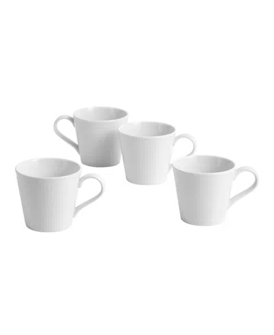 Royal Doulton Gordon Ramsay Maze Mug, Set Of 4, Service For 4 In White