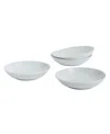 Royal Doulton Gordon Ramsay Maze Pasta Bowl, Set Of 4, Service For 4 In Light Gray
