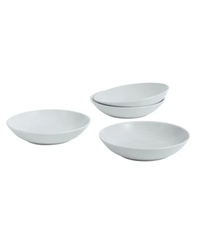 Royal Doulton Gordon Ramsay Maze Pasta Bowl, Set Of 4, Service For 4 In Light Gray