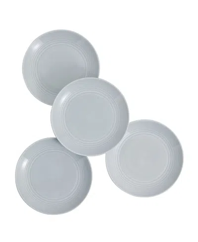 Royal Doulton Gordon Ramsay Maze Salad Plate, Set Of 4, Service For 4 In Light Gray