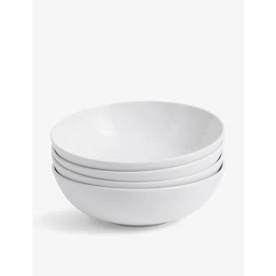 Royal Doulton Gordon Ramsay Maze Stoneware Bowls Set Of Four In White