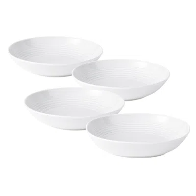 Royal Doulton Gordon Ramsay Maze White Pasta Bowl 9.4in, Set Of 4