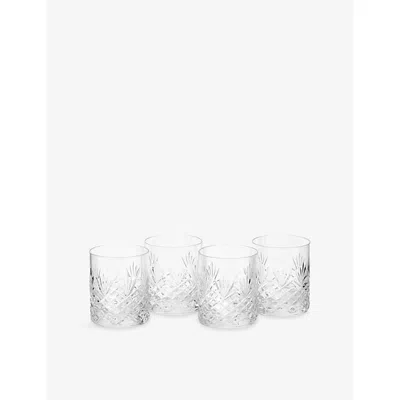 Royal Doulton Highgate Set Of Four Crystal Double Old Fashioned Glasses