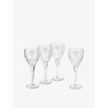 Royal Doulton Highgate Set Of Four Crystal Red Wine Glasses