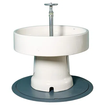 Pre-owned Royal Doulton Large  Round Communal Basin In Gray