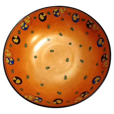 Pre-owned Royal Doulton Orange Lacquered Porcelain Catchall By , England