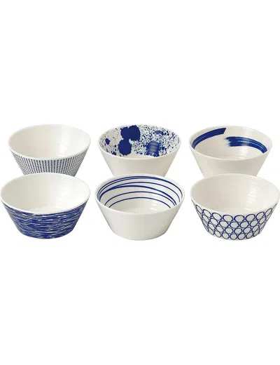 Royal Doulton Pacific Bowls Set Of Six 11cm