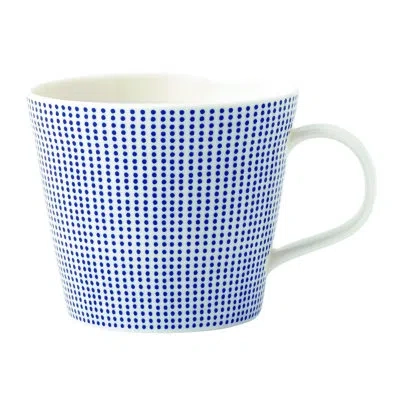 Royal Doulton Pacific Mint Dots Mug In Blue;white