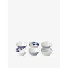 Royal Doulton Pacific Pattern Porcelain Bowls Set Of Six