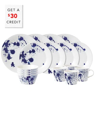 Royal Doulton Pacific Splash 16pc Set In Blue