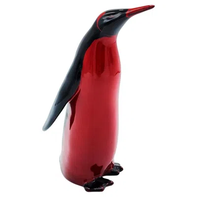 Pre-owned Royal Doulton "penguin" Flambéed Red Porcelain Figurine 1930
