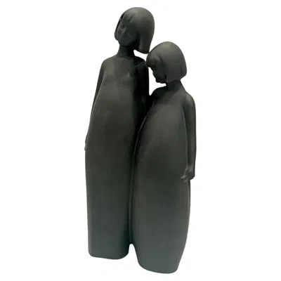Pre-owned Royal Doulton Postmodern  Sisters Basalt Black Mate Ceramic