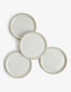 Royal Doulton Speckled Ceramic Side Plates Set Of Four