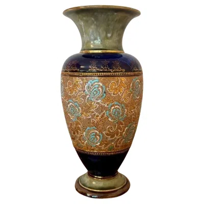 Pre-owned Royal Doulton Stunning Quality Large Antique  Vase In Brown