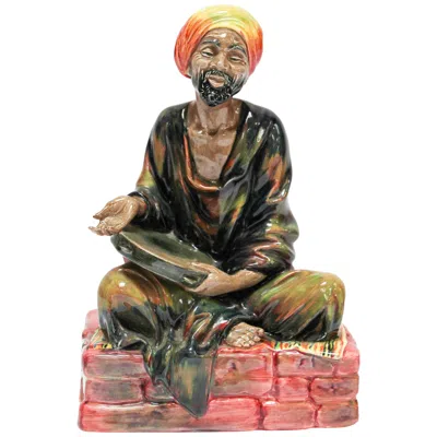 Pre-owned Royal Doulton The Mendicant Figurine, Hand-painted Porcelain, 1939 In Brown