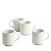 Royal Doulton Urban Dining White Handled Mug Set Of 4 In White