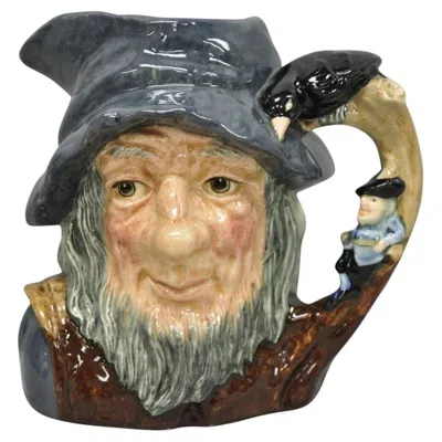 Pre-owned Royal Doulton Vintage 1954  Rip Van Winkle D6438 Porcelain Toby Character Jug Mug In Gray