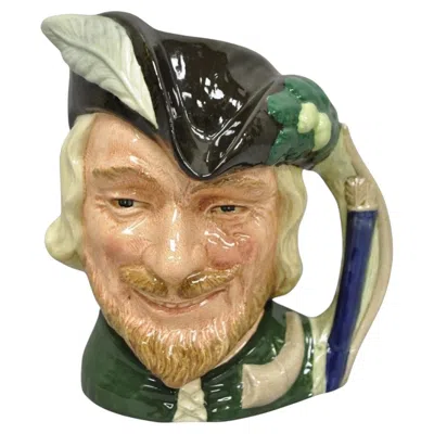 Pre-owned Royal Doulton Vintage 1959  Robin Hood D6527 Porcelain Toby Character Jug Mug In Brown