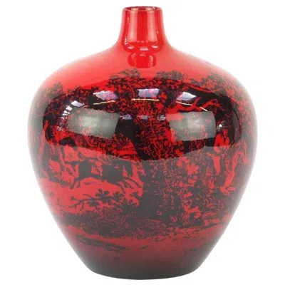 Pre-owned Royal Doulton Vintage  Vase With Hunting Scene, Late 20th Century In Brown