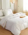 Royal Elite Fluffy Kapok Down All Season Comforter, King In White