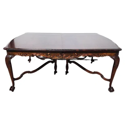 Pre-owned Royal Furnitue Antique Walnut Dining Table Featured In Forbes Magazine In Brown