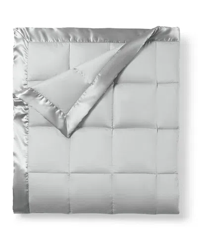 ROYAL LUXE CLASSIC WHITE DOWN LIGHT WARMTH MICROFIBER BLANKET, FULL/QUEEN, EXCLUSIVELY AT MACY'S
