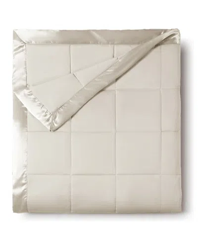 ROYAL LUXE CLASSIC WHITE DOWN LIGHT WARMTH MICROFIBER BLANKET, FULL/QUEEN, EXCLUSIVELY AT MACY'S