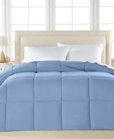 Royal Luxe Color Hypoallergenic Down Alternative Light Warmth Microfiber Comforter, Full/queen, Exclusively At In Medium Blue