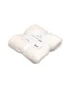 Royal Luxe Cozy Faux Fur To Faux Mink Throw, 50" X 60'' In White