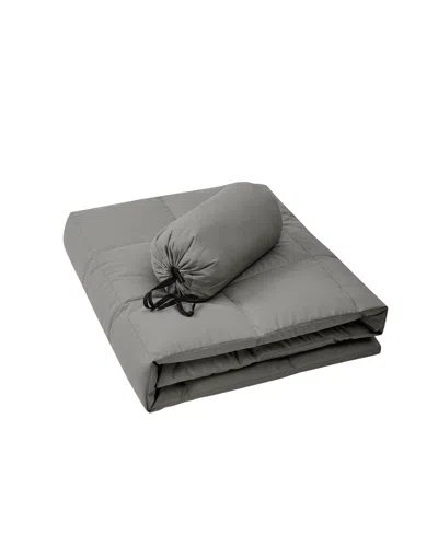 Royal Luxe Packable Down Throw With Storage Bag, 60" X 70", Exclusively At Macy's In Gray