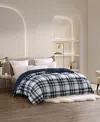 Royal Luxe Reversible Down Alternative Comforter, Twin, Exclusively At Macy's In Navy