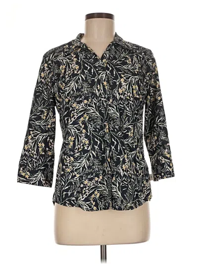 Pre-owned Royal Robbins 3/4 Sleeve Blouse In Black