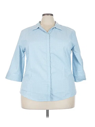Pre-owned Royal Robbins 3/4 Sleeve Blouse In Blue