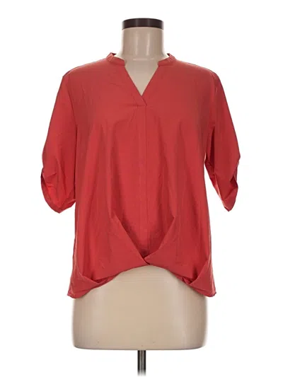 Pre-owned Royal Robbins 3/4 Sleeve Blouse In Red